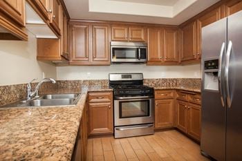 Maple cabinetry at the verandas